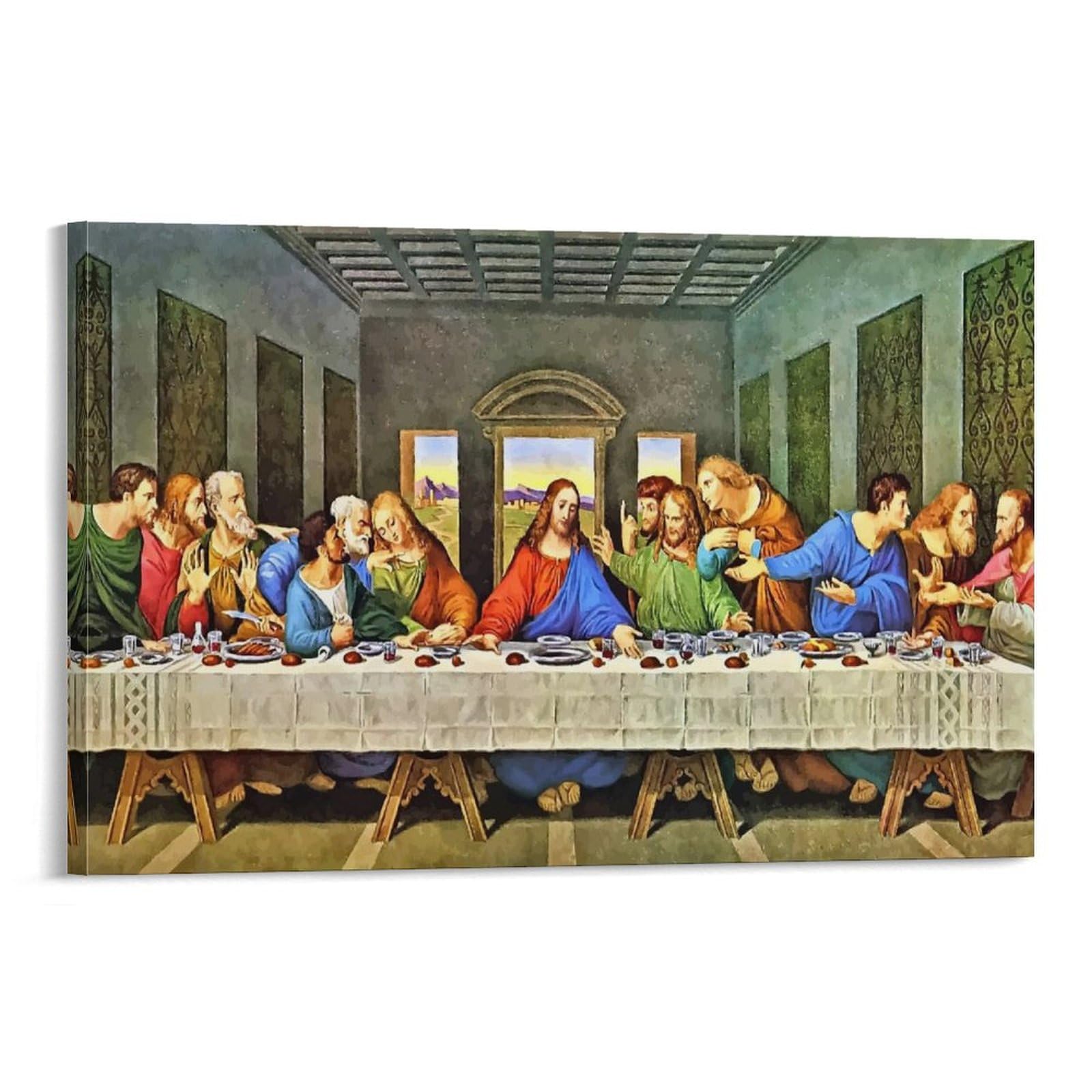 Amazon.co.jp: レオナルド・ダ・ヴィンチ画家最後の晩餐ポスター 絵画